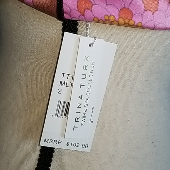 NWT Trina Turk Electric Reef Tankini Top - Picture 5 of 9
